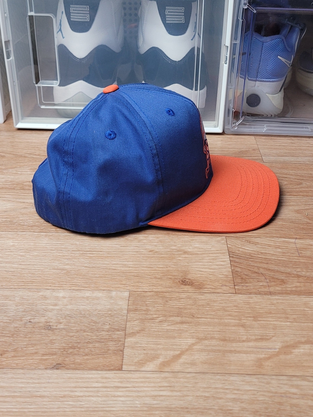 American Needle Mets Royal Blue Snapback Cap with Red Label - Picture 2 of 8